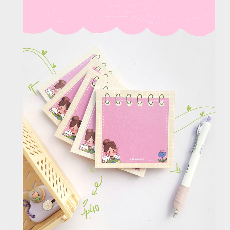 برگه یادداشت کیوت گیسو و پیکو 40 برگ