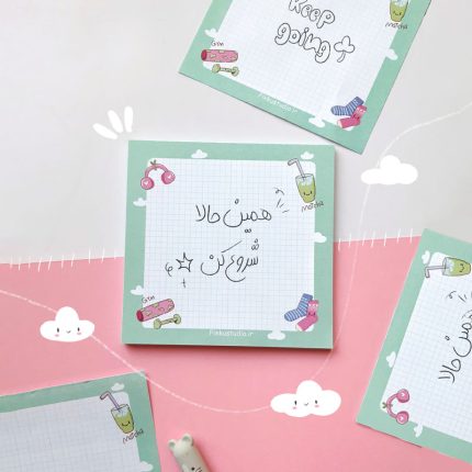 برگه شطرنجی و کیوت ماچا 40 برگ