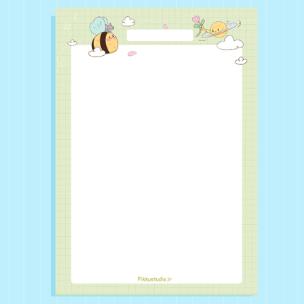 برگه یادداشت فانتزی زنبور و زحل 30 برگ