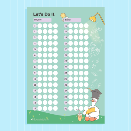 برگه فانتزی پاسخنامه اردک درسخون 40 برگ