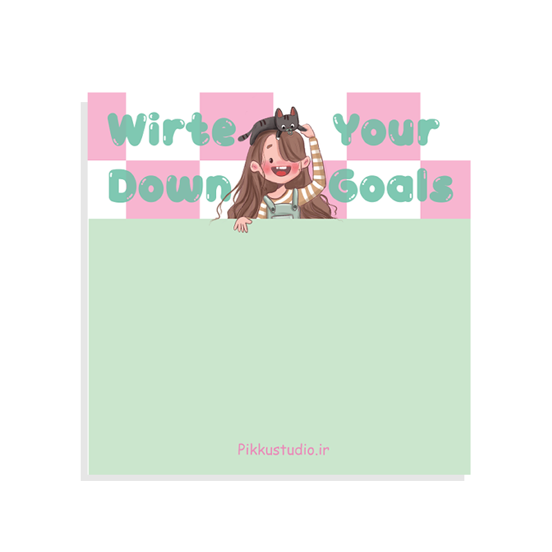 برگه یادداشت فانتزی اهداف دخترونه 40 برگ